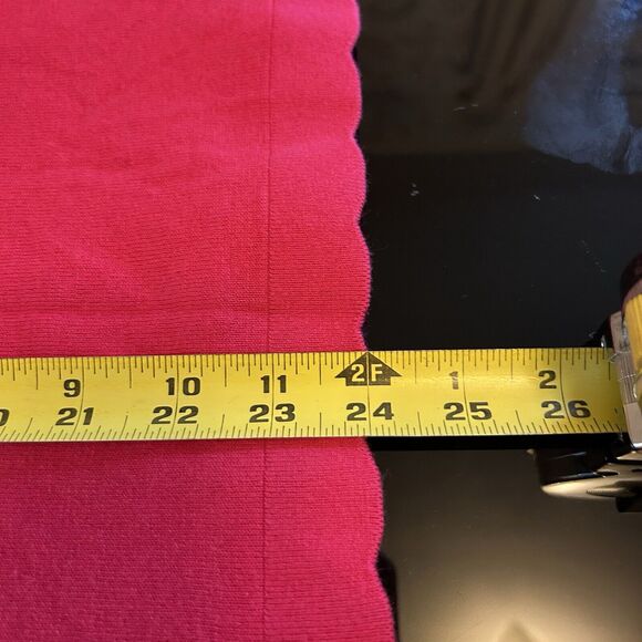 J. McLaughlin Pink Crewneck‎ Scallop Edged Sweater Cotton Blend Small - Picture 7 of 7